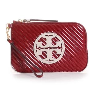 🔴SOLD🔴Tory Burch Miller Patent Puffy Quilting Wristlet